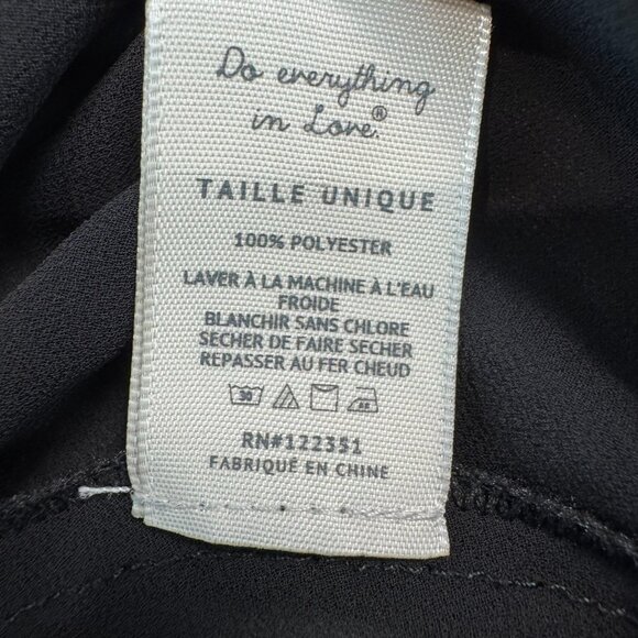 Do Everything In Love Semi Sheer Black Sleeveless Duster E21 - Picture 4 of 5